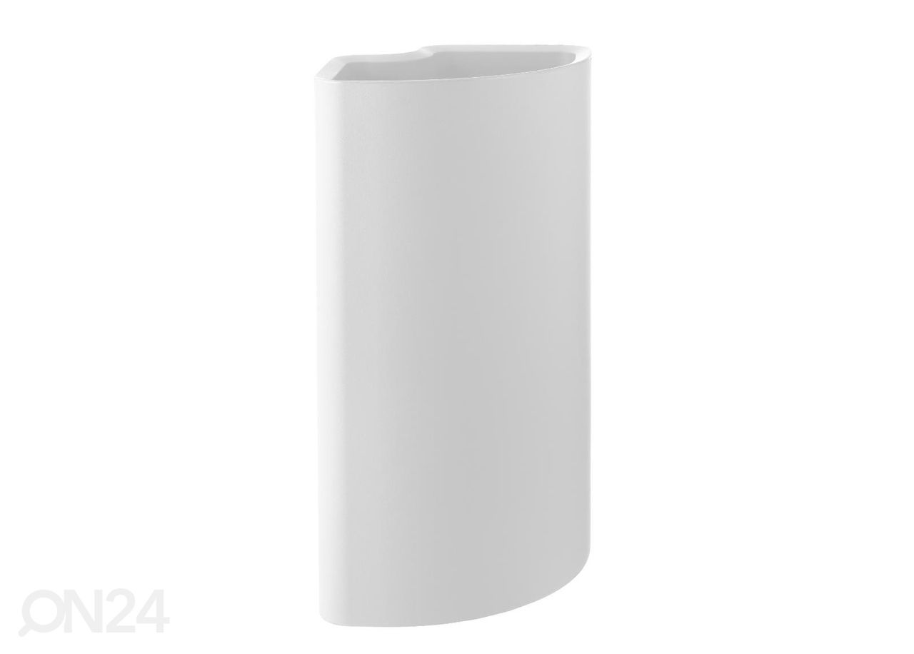 Taimepott Divio Corner 39x39xh78 cm, valge suurendatud