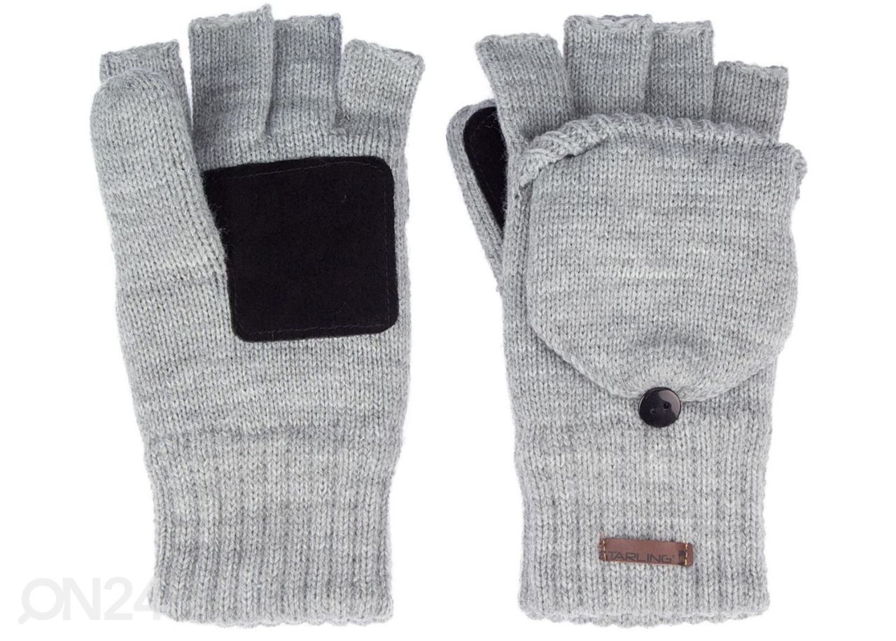 Täiskasvanute kindad Bumgloves Knitted Noël Starling suurendatud