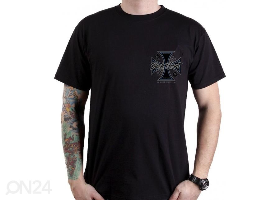 Täiskasvanute vabaajasärk BLACK HEART Chopper Cross suurendatud
