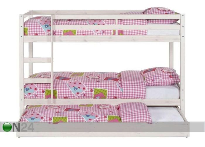 Täispuidust narivoodi 90x200 cm suurendatud