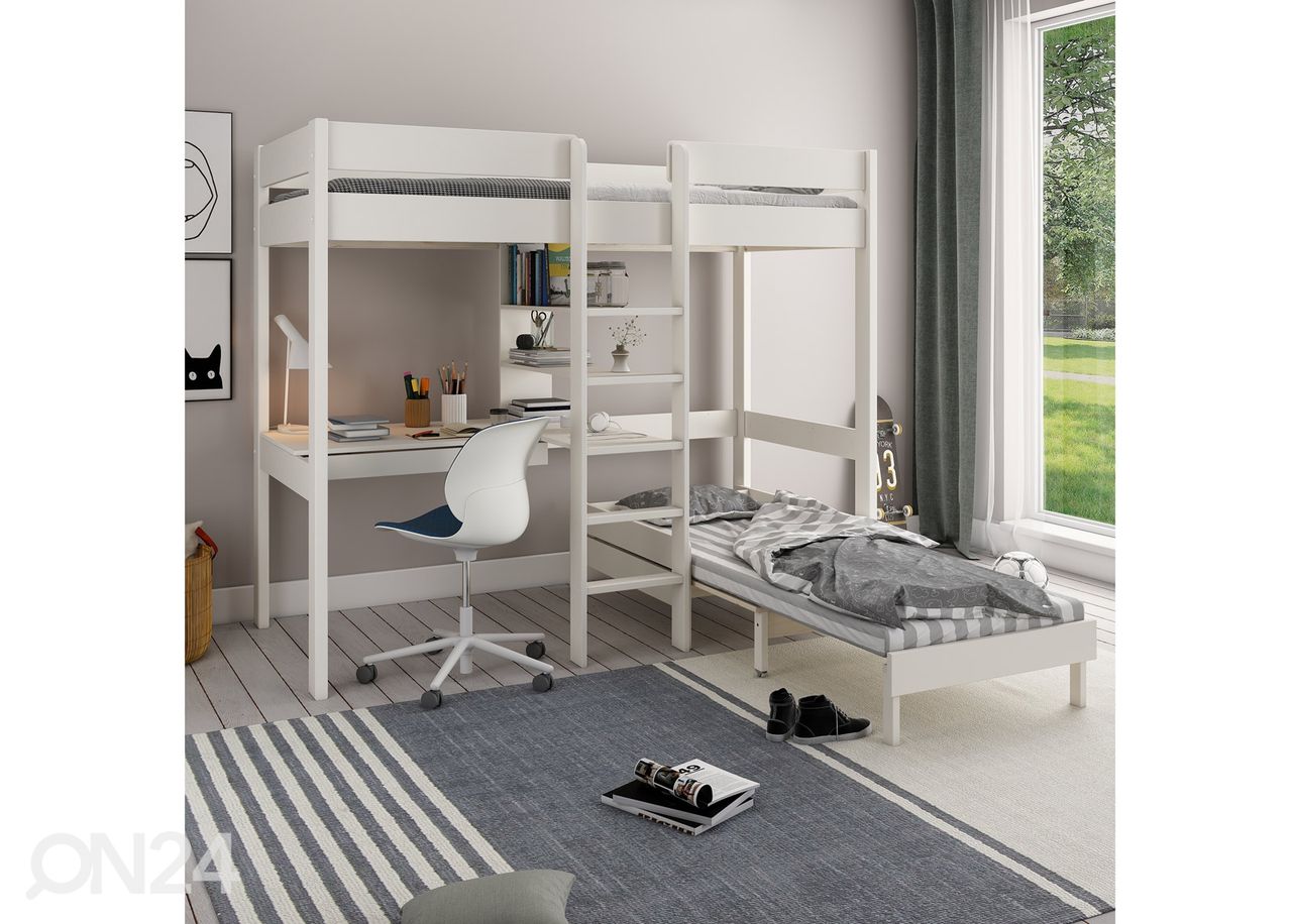 Täispuidust narivoodi komplekt 90x200 cm suurendatud