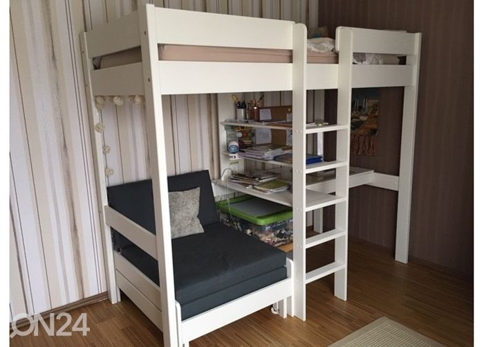 Täispuidust narivoodi komplekt 90x200 cm suurendatud