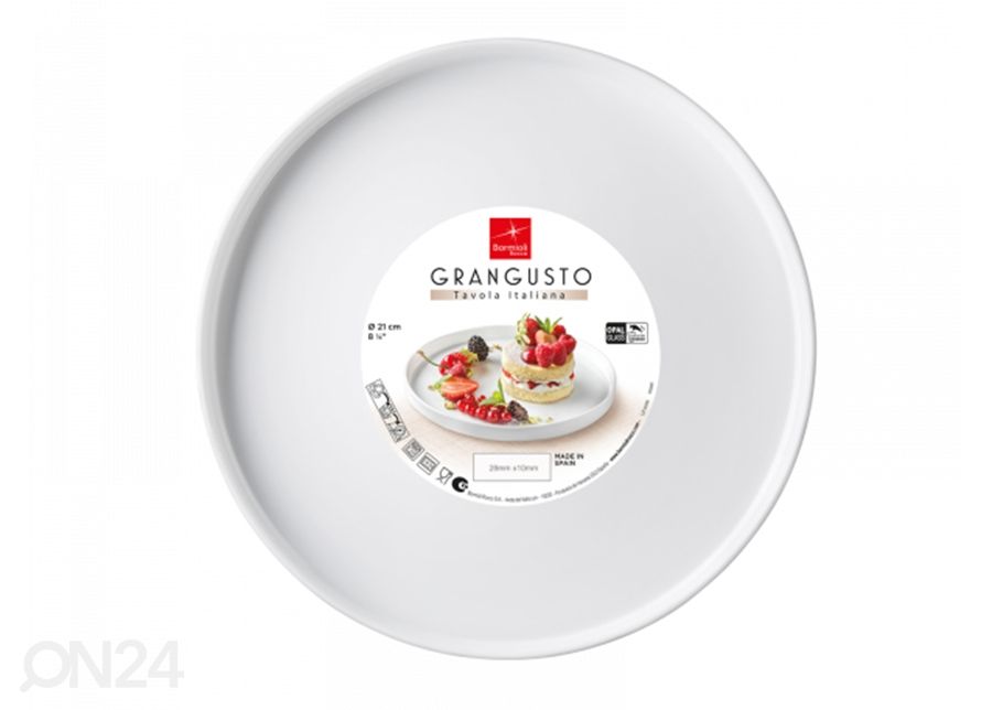 Taldrik Grangusto Ø 21 cm, valge, 2 tk suurendatud