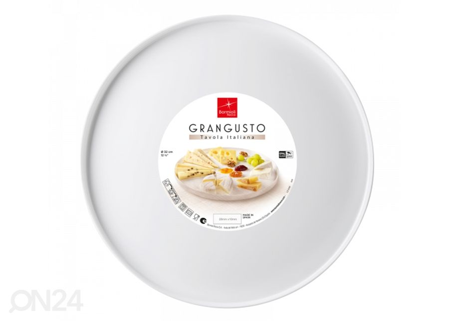 Taldrik Grangusto Ø 32 cm, valge, 2 tk suurendatud