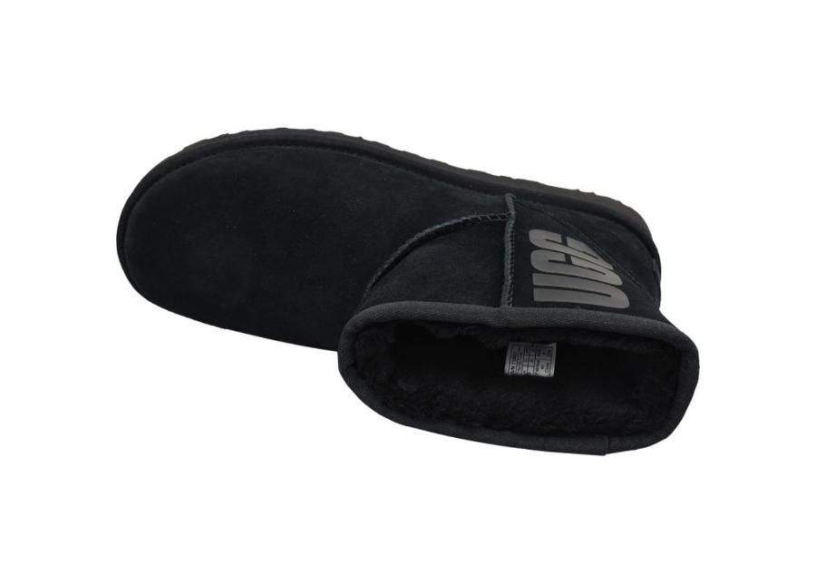 Talvesaapad naistele UGG Classic Mini Rubber Logo W 1108231-BLK suurendatud