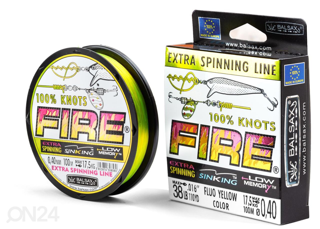 Tamiil Balsax Fire Fox 100 m x 0,35 mm suurendatud