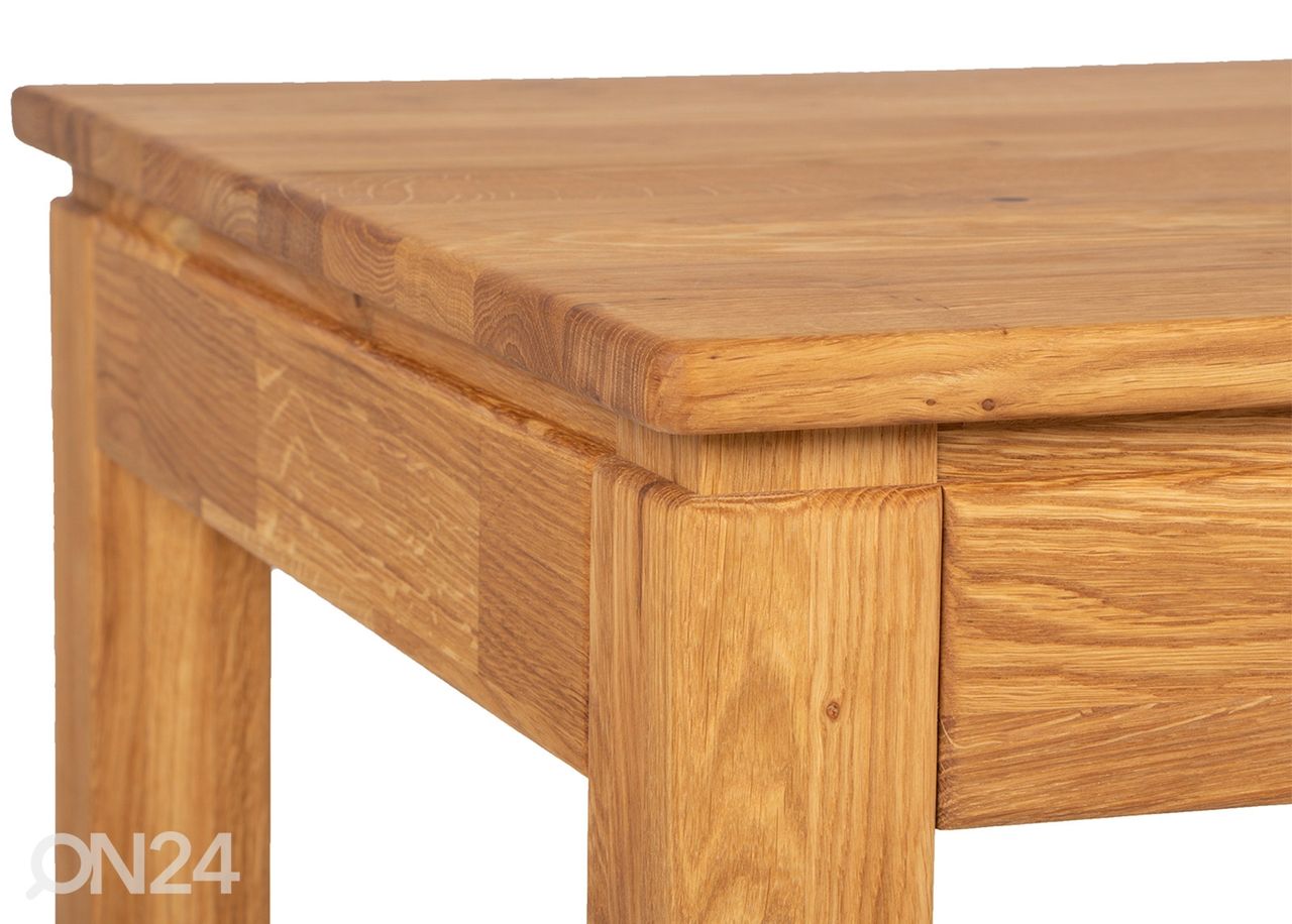 Tammepuidust söögilaud 90x60 cm suurendatud