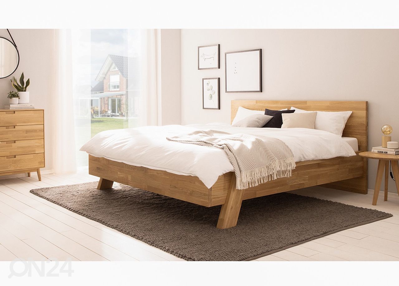 Tammepuidust voodi Emma 140х200 cm suurendatud