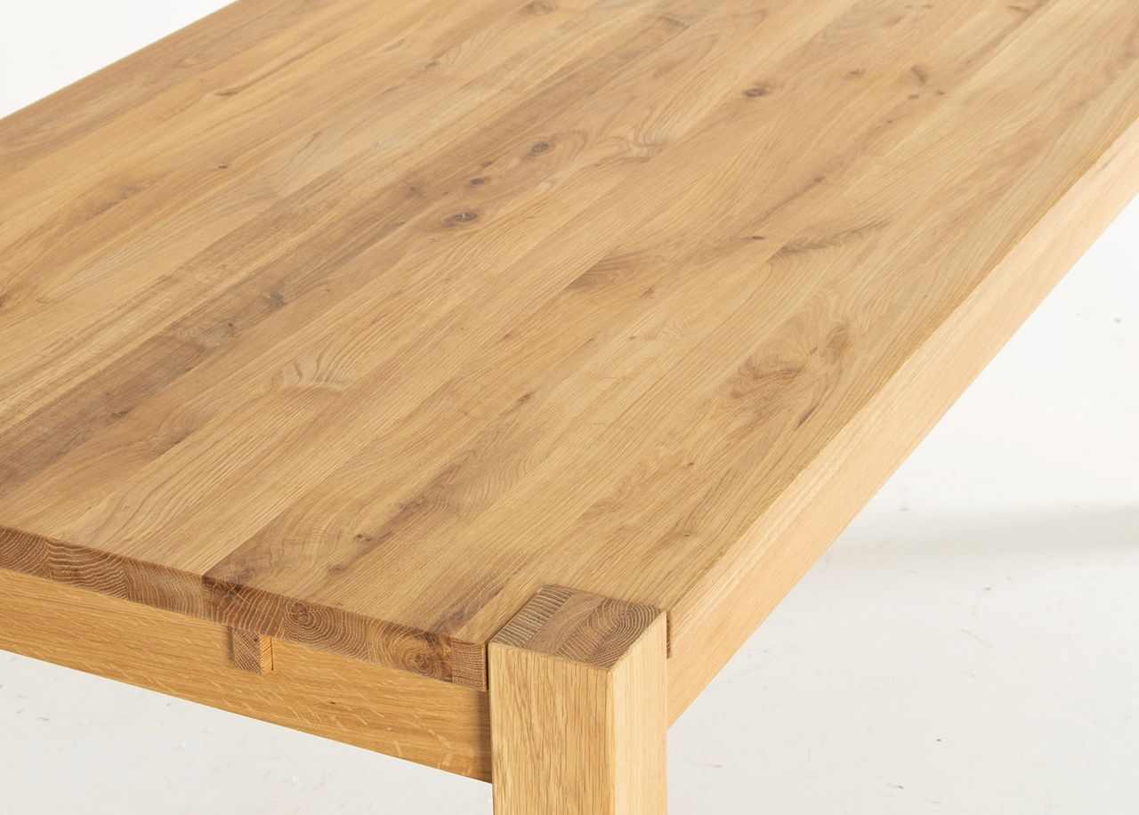 Tammepuust söögilaud 180x90 cm suurendatud