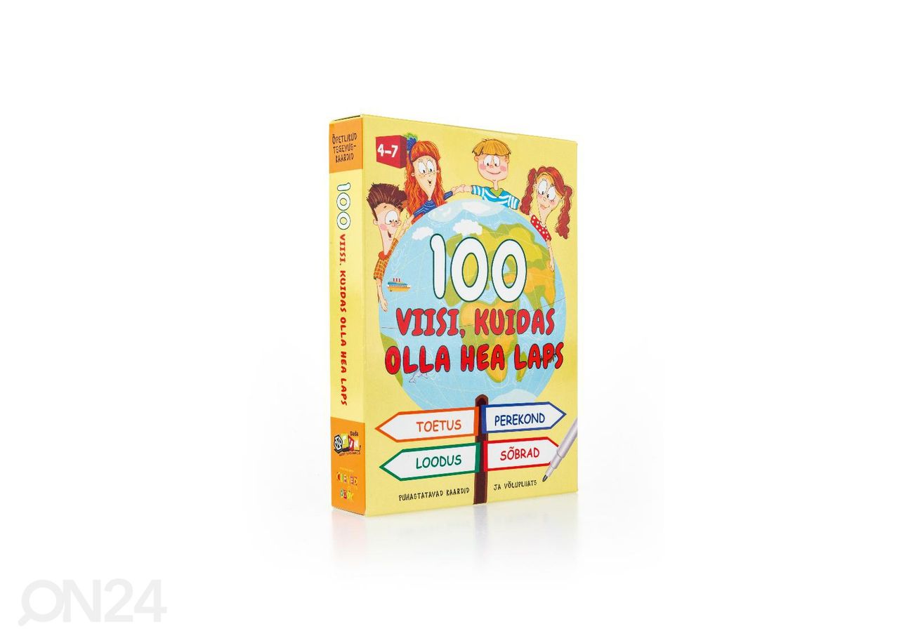 Tegevuskaardid 100 viisi, kuidas olla hea laps suurendatud