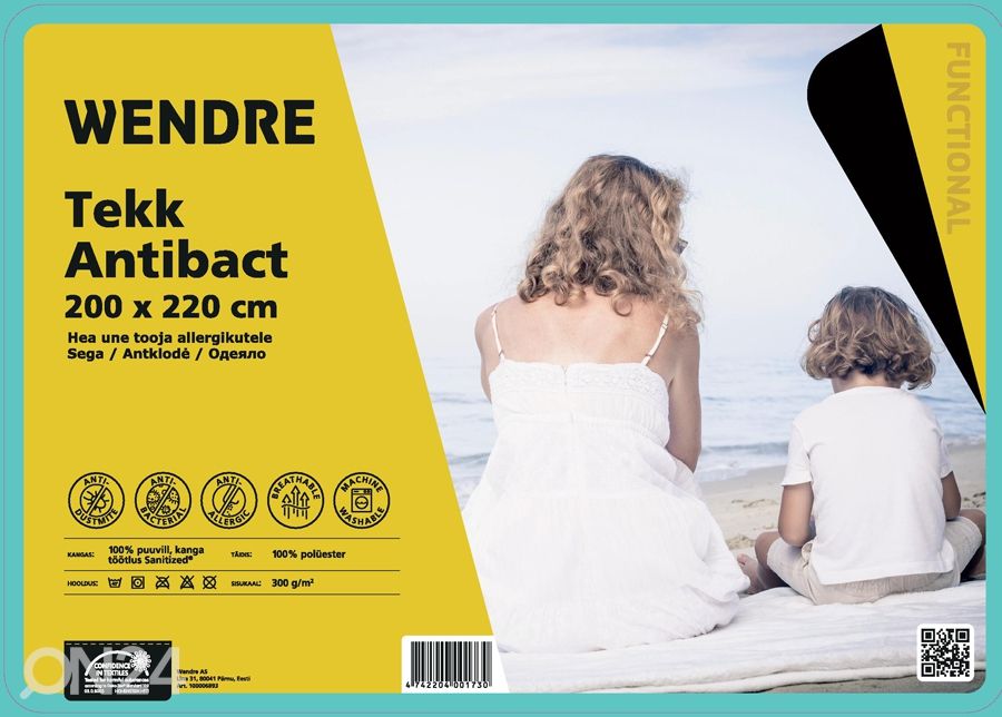 Tekk Antibact 200x220 cm suurendatud