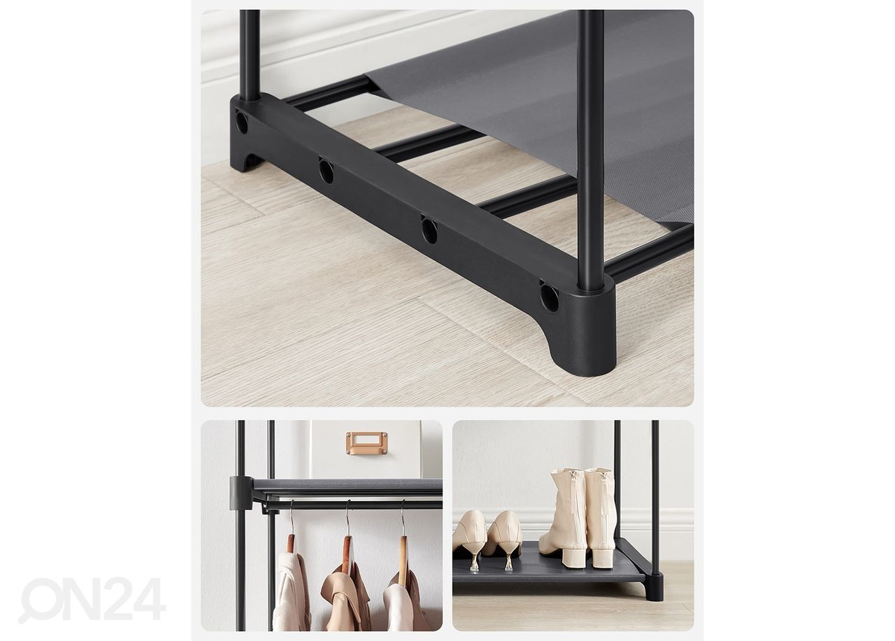 Tekstiilist riidekapp, hall suurendatud