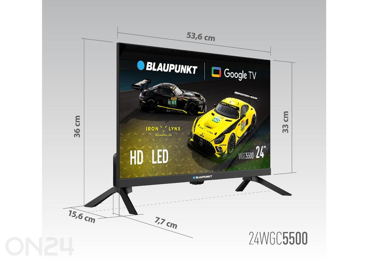 Teler Blaupunkt 24” (60cm) HD Ready Google TV suurendatud