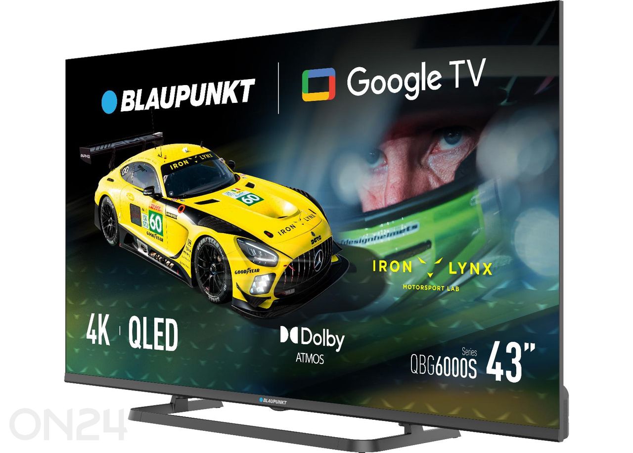 Teler Blaupunkt 43" (108cm) QLED 4K Ultra HD Google TV, Dolby Vision, Dolby Atmos suurendatud