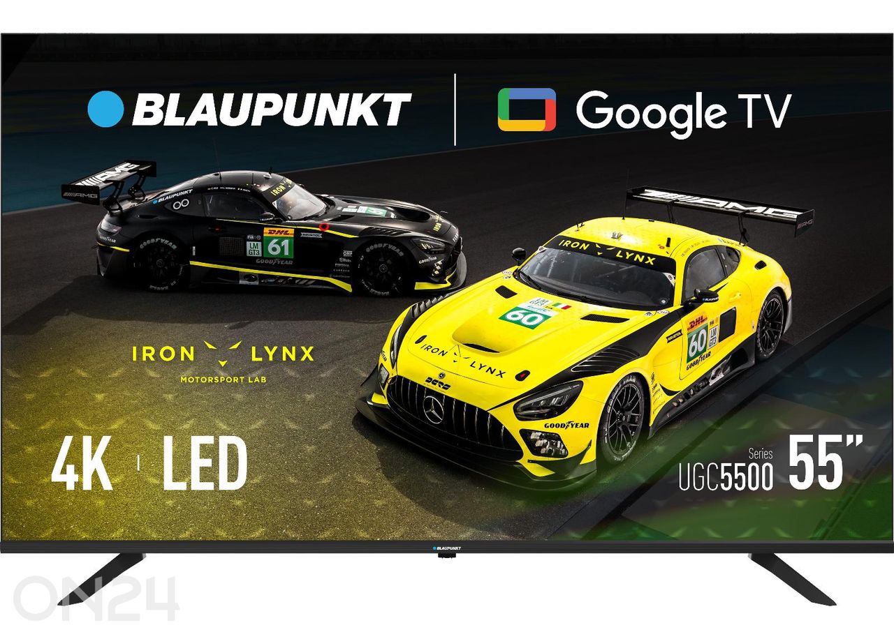 Teler Blaupunkt 55" (139cm) 4K Ultra HD Google TV suurendatud