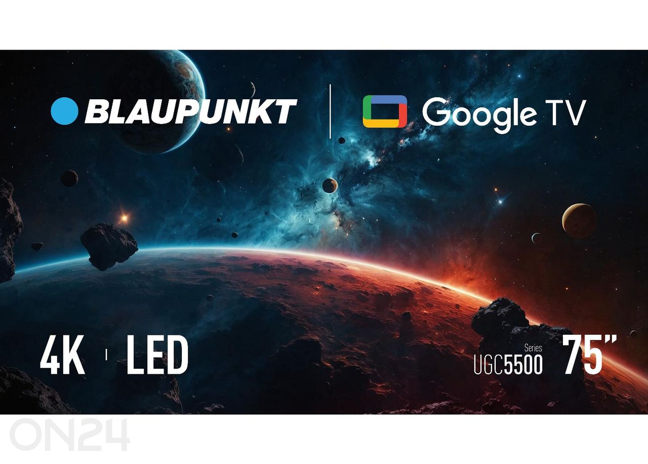 Teler Blaupunkt 75" (189cm) 4K Ultra HD LED Google TV suurendatud