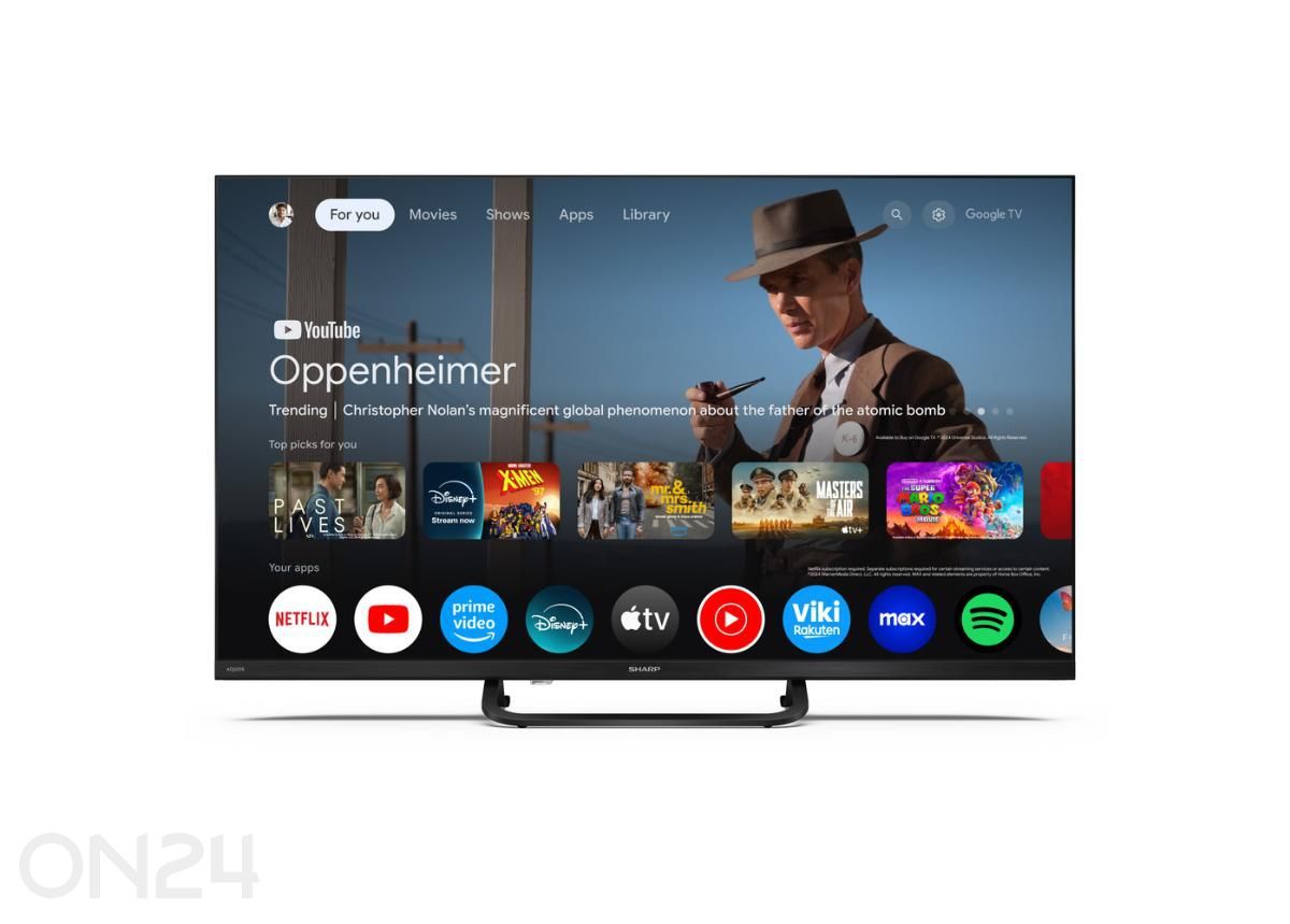 Teler Sharp 32" (81cm) QLED Full HD Google TV suurendatud