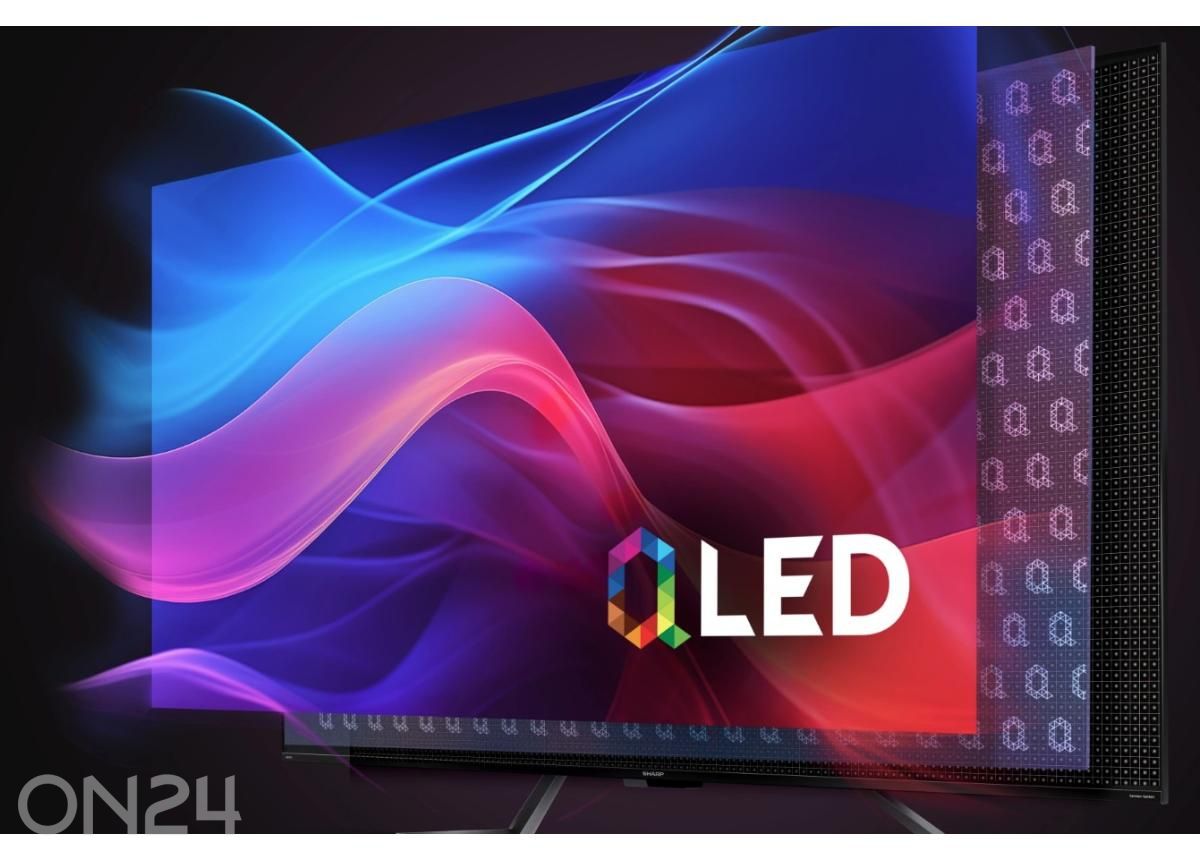 Teler Sharp 43" (108 cm) QLED 4K Ultra HD Google TV, Dolby Vision IQ, Dolby Atmos suurendatud