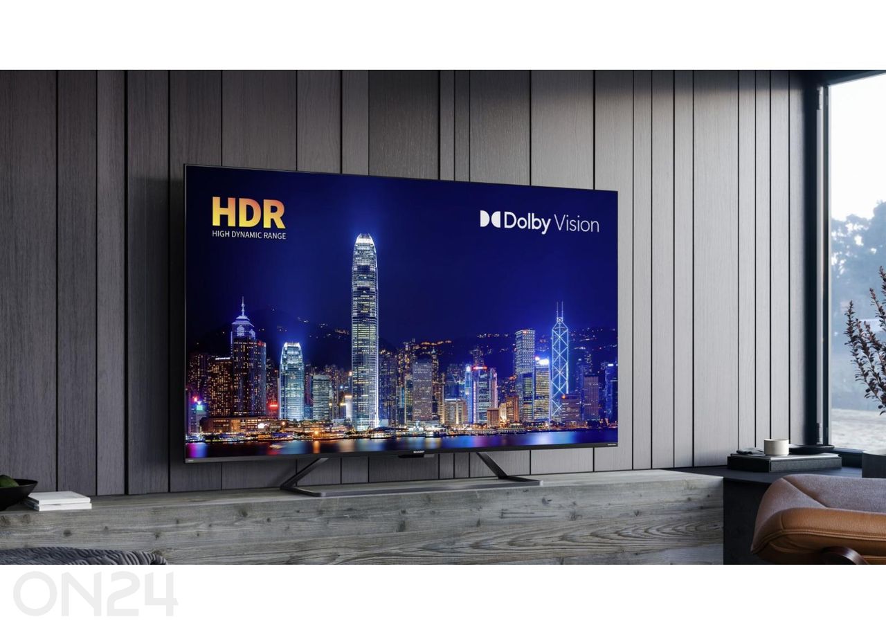 Teler Sharp 55" (126 cm) QLED 4K Ultra HD Google TV, Dolby Vision, Dolby Atmos suurendatud