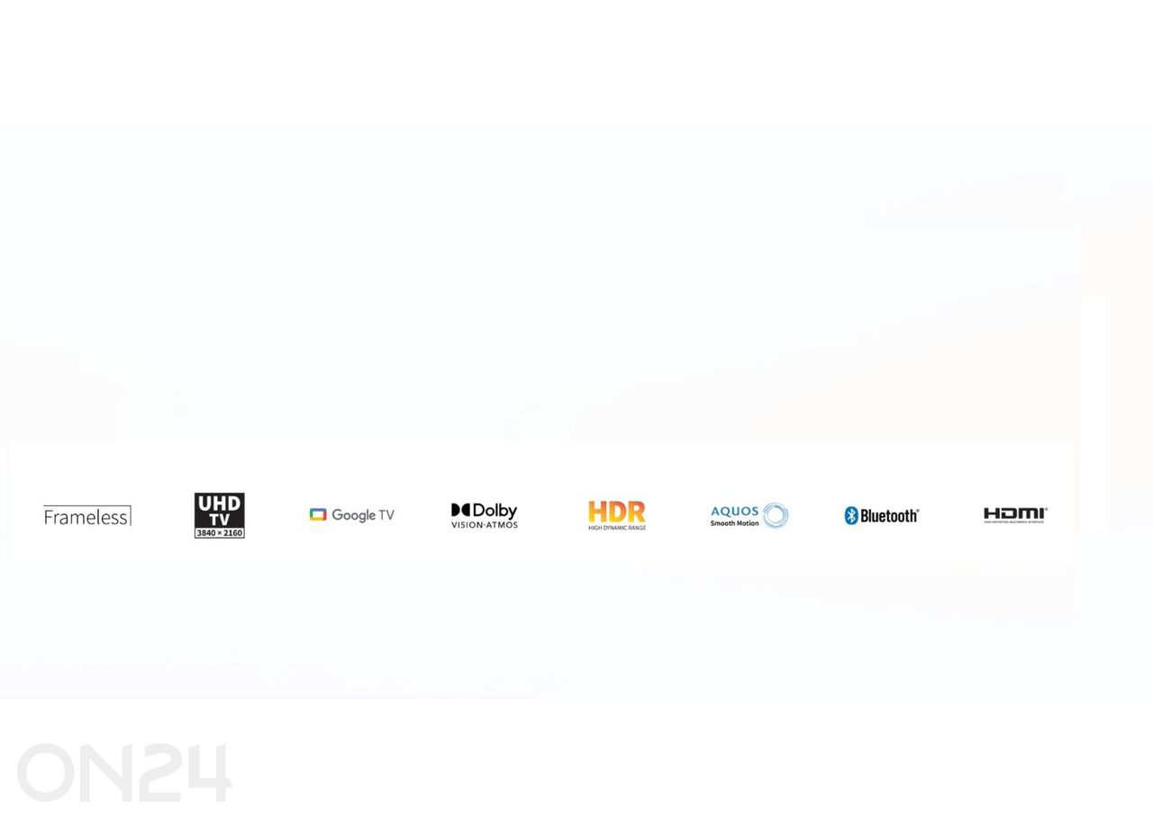 Teler Sharp 55" (139 cm) 4K Ultra HD Google TV, Dolby Vision, Dolby Atmos suurendatud