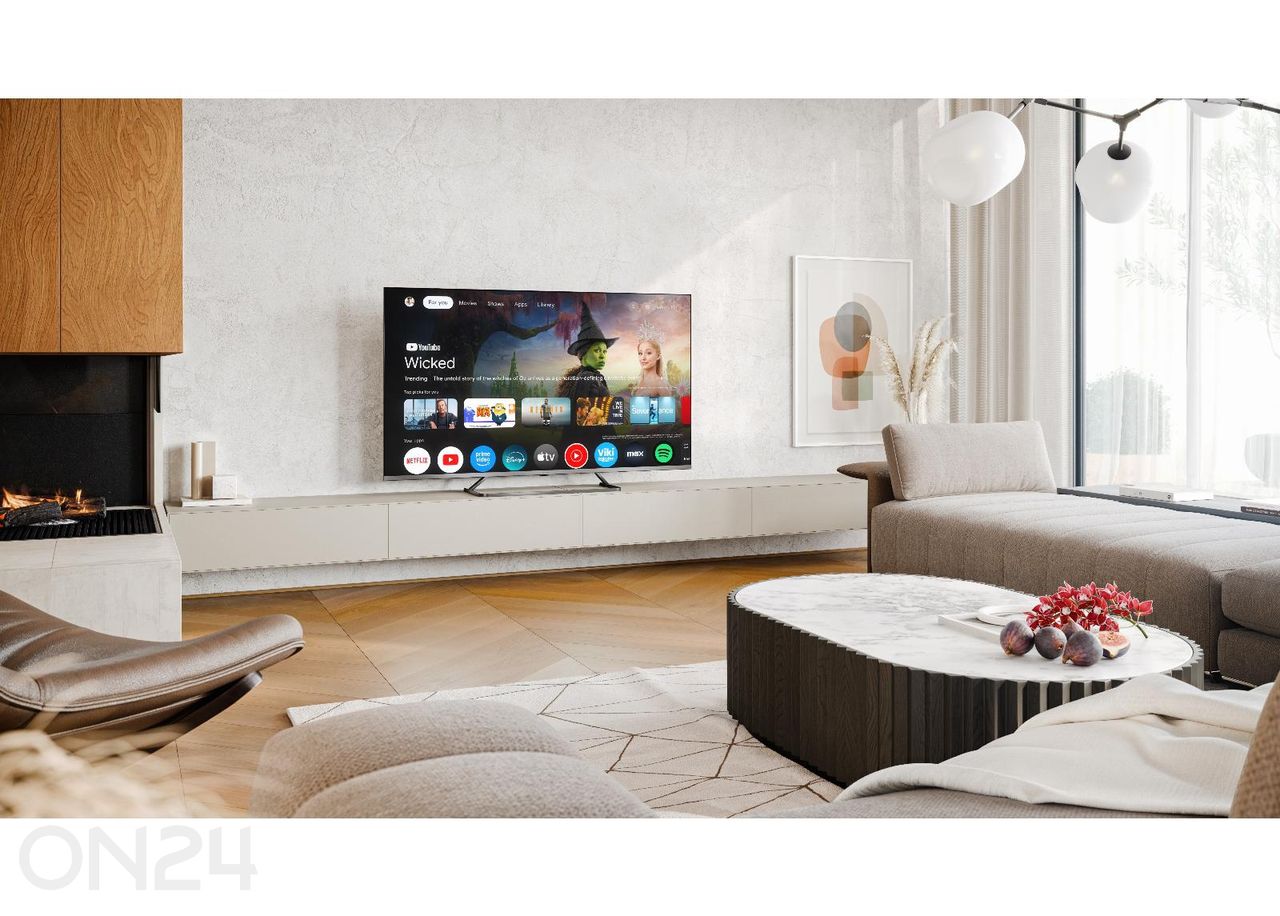Teler Sharp 55" (139 cm) Mini LED QLED 4K Ultra HD Google TV, Harman/Kardon, DolbyVision, DolbyAtmos suurendatud