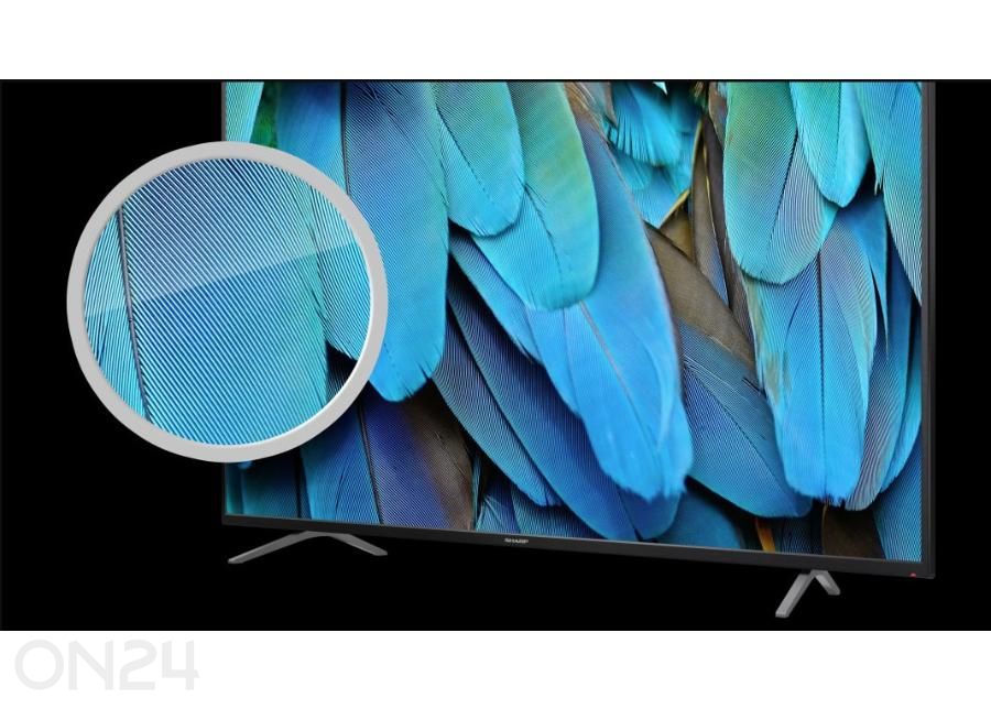 Teler Sharp 70" (177 cm) 4K Ultra HD Smart Google Frameless TV, Dolby Vision, Dolby Atmos suurendatud