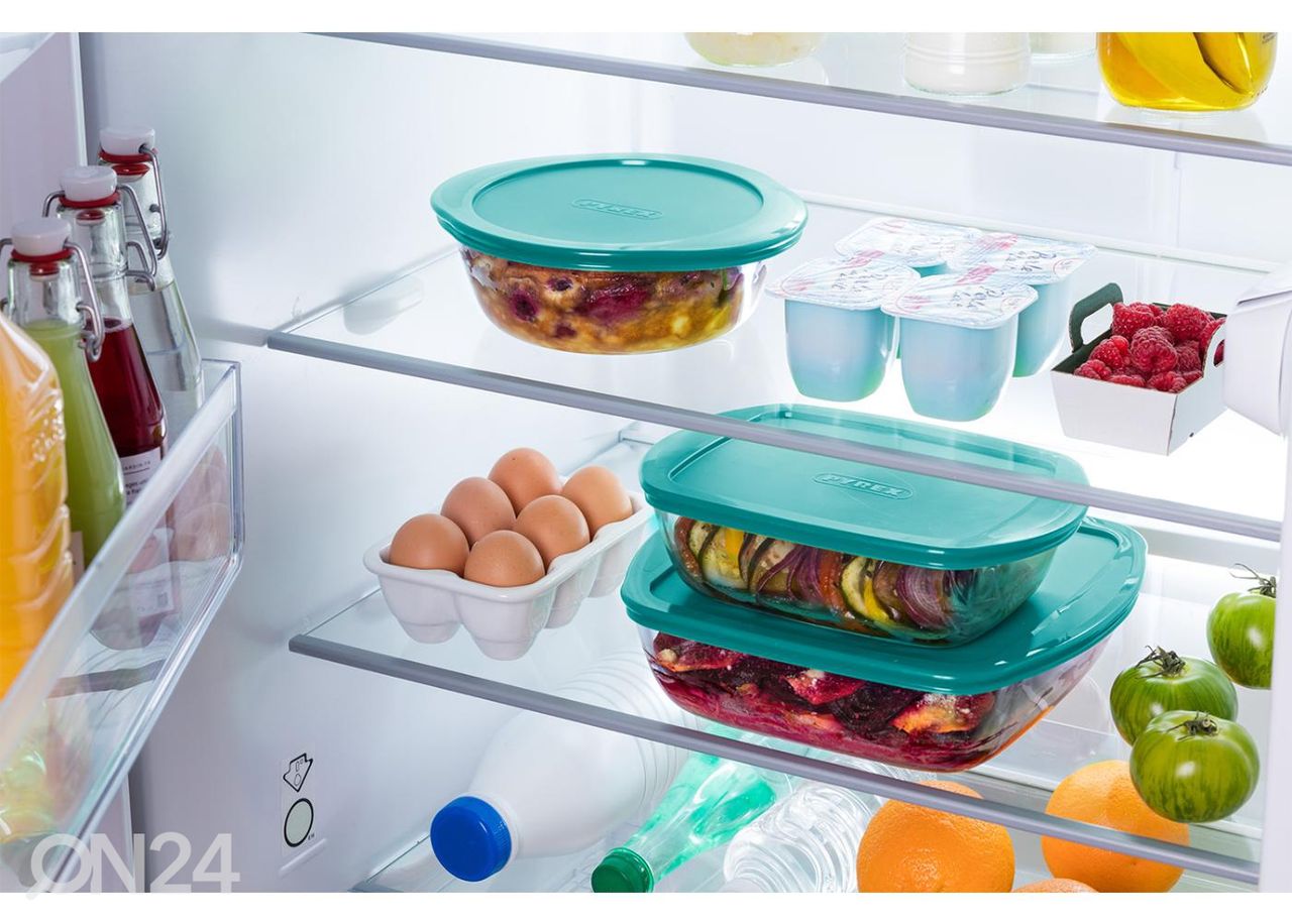 Toidukarp/ahjuvorm Pyrex 1,6 L, madal suurendatud