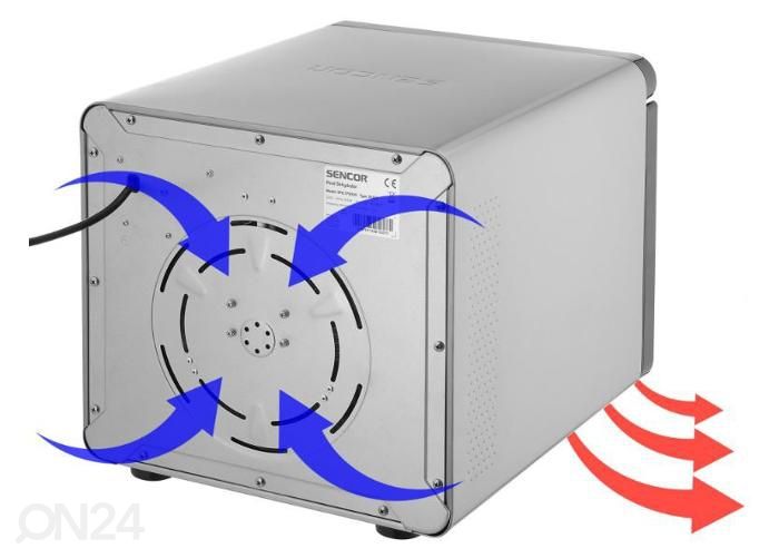 Toidukuivataja Sencor SFD7750SS suurendatud
