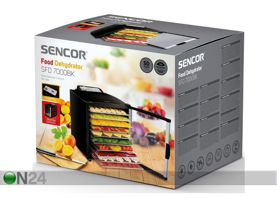 Toidukuivati Sencor SFD7000BK suurendatud