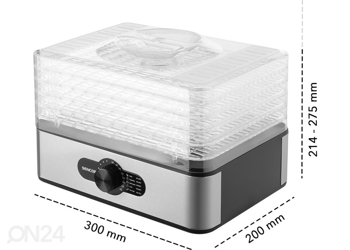 Toidukuivati Sencor SFD950SS suurendatud