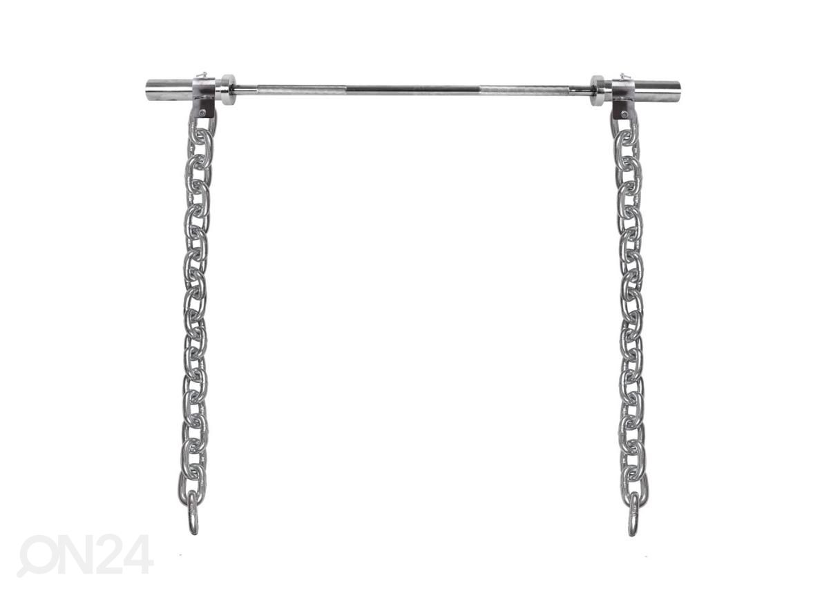 Tõstekettide komplekt koos kangiga Chainbos Set 2x30kg inSPORTline suurendatud