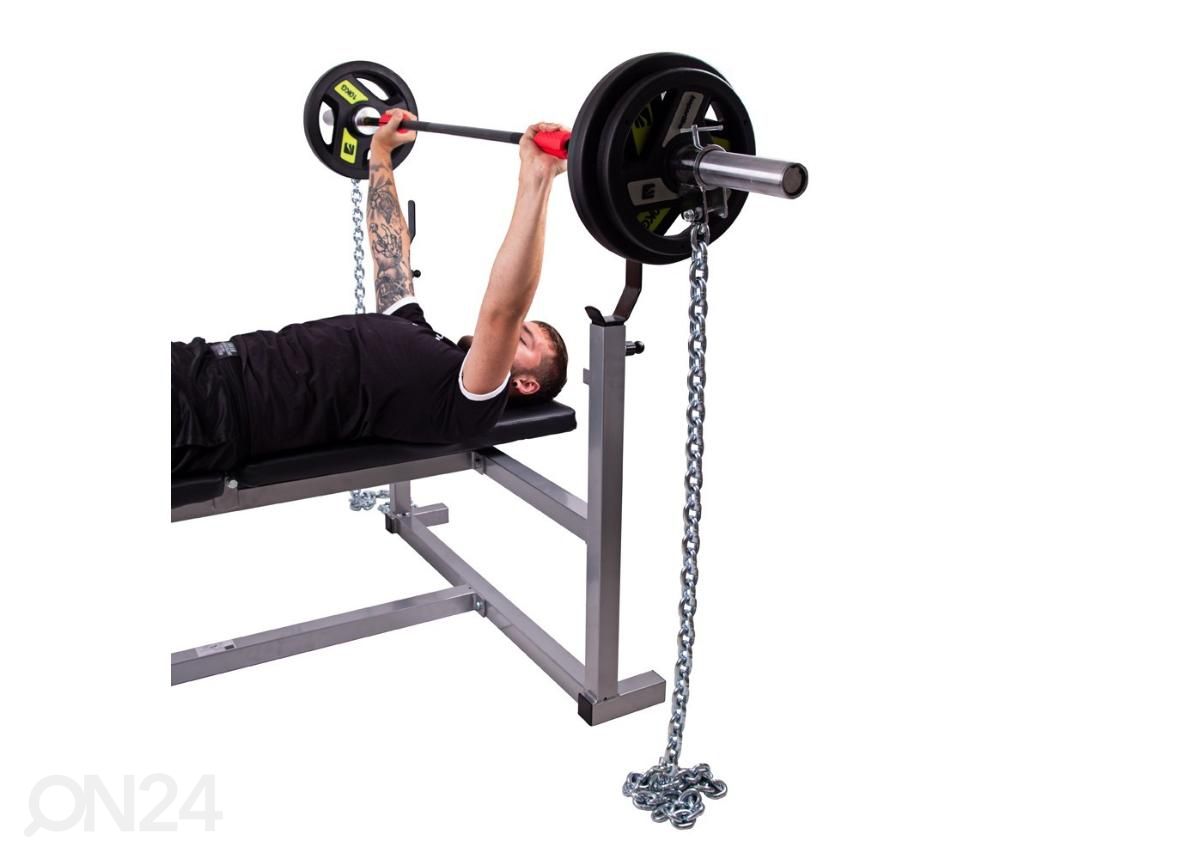 Tõstekettide komplekt koos kangiga Chainbos Set 2x30kg inSPORTline suurendatud