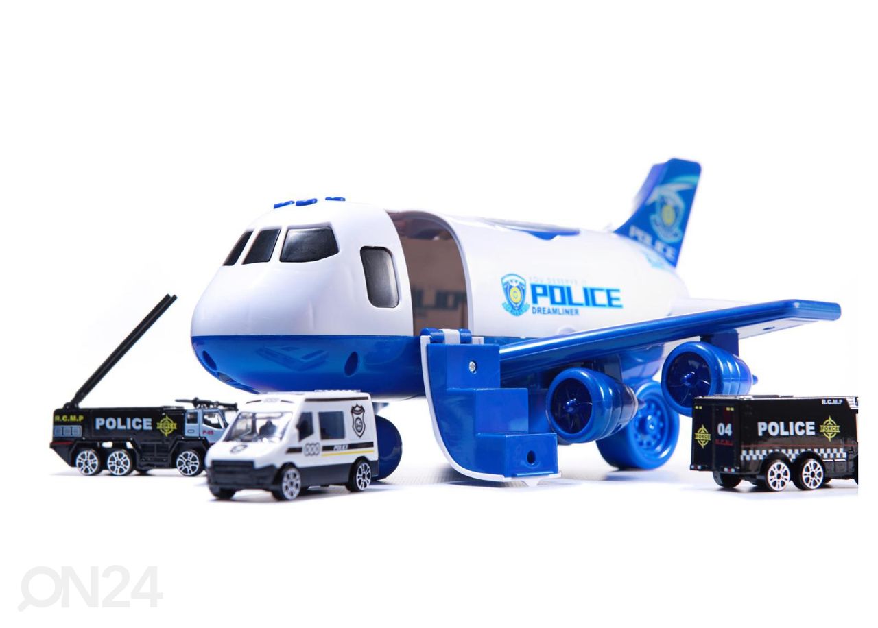 Transpordilennuk + 3 politseiautot suurendatud