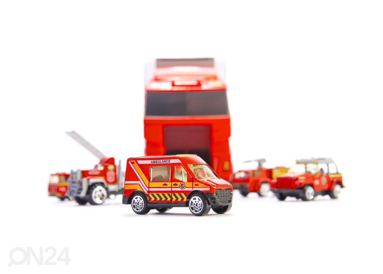 Transporter veoauto + 6 metallist mudelautot suurendatud