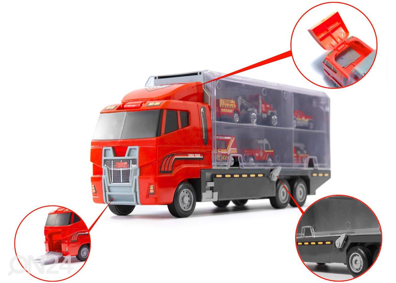 Transporter veoauto + 6 metallist mudelautot suurendatud