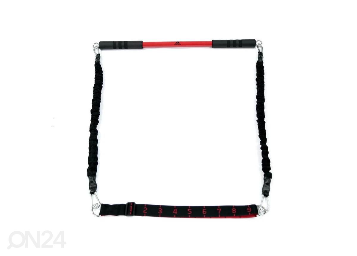 Treeningkang kummiga Adidas TrainBar suurendatud