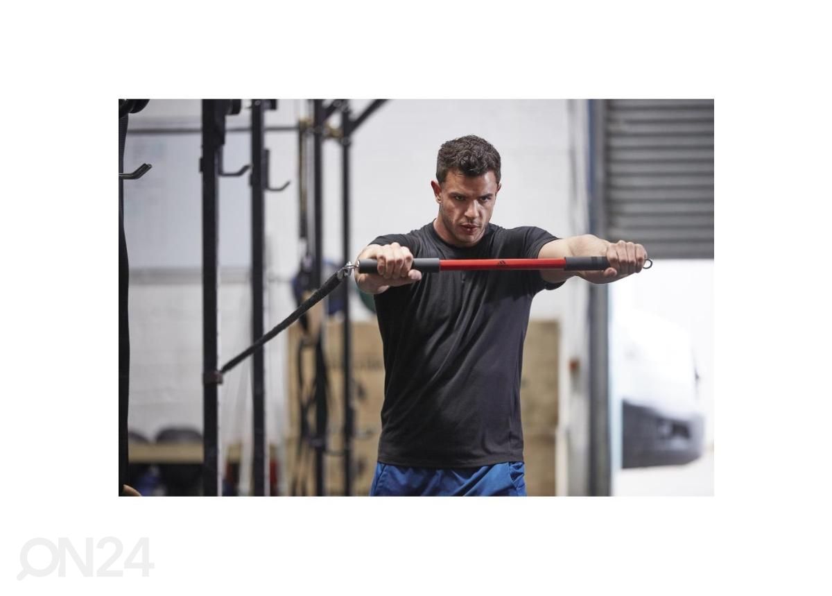 Treeningkang kummiga Adidas TrainBar suurendatud
