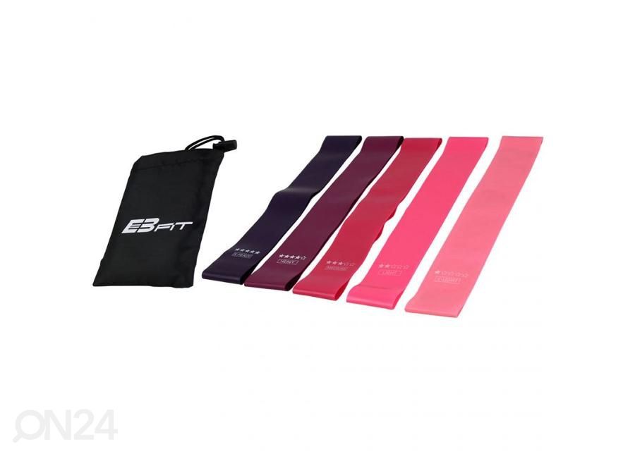 Treeningkummide komplekt 5in1 Crosfit mini Band EB FIT 1028859 suurendatud