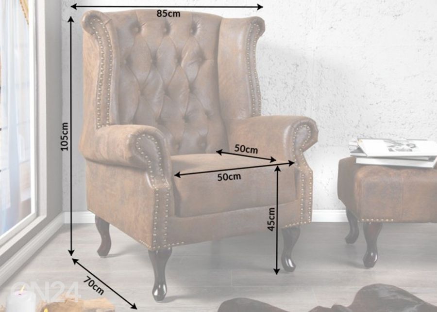 Tugitool Chesterfield suurendatud
