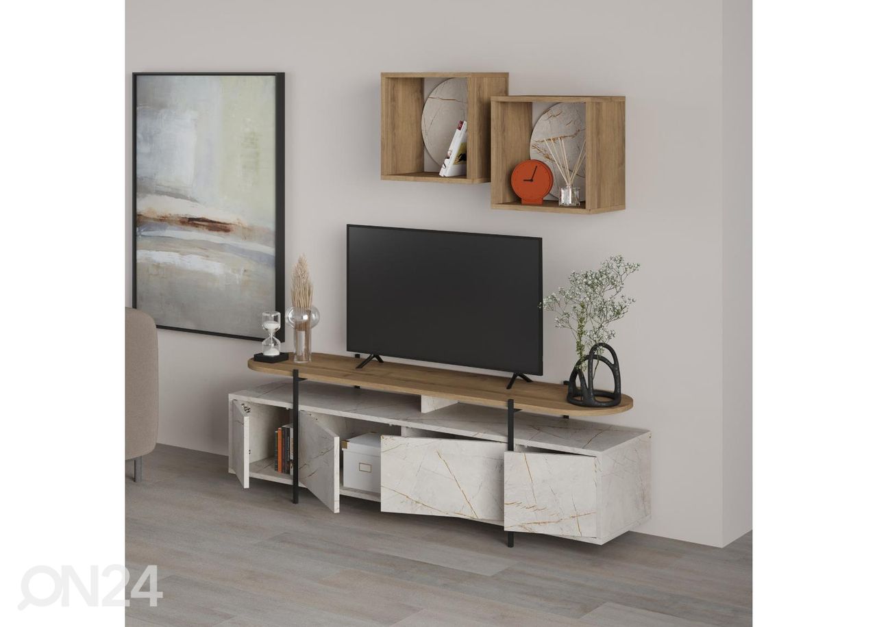 TV-alus + 2 seinariiulit suurendatud