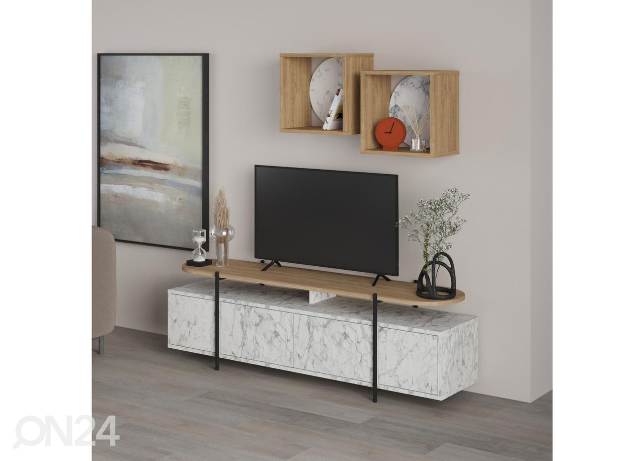 TV-alus + 2 seinariiulit suurendatud