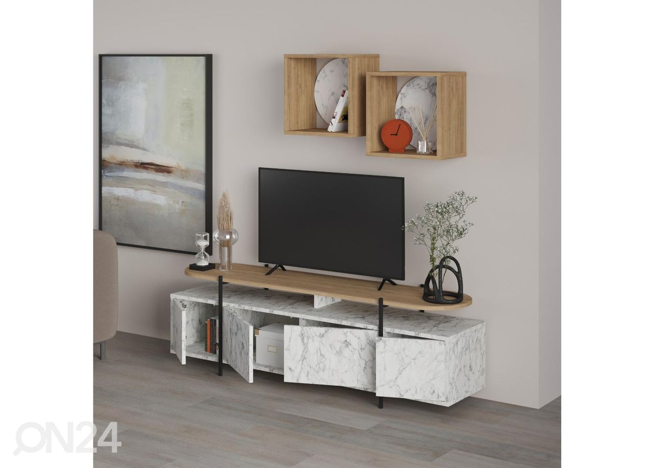 TV-alus + 2 seinariiulit suurendatud