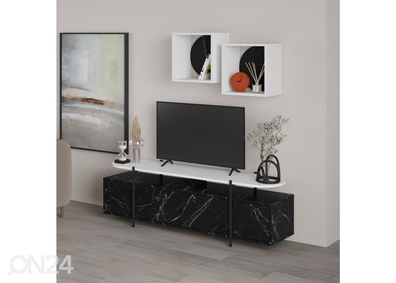 TV-alus + 2 seinariiulit suurendatud