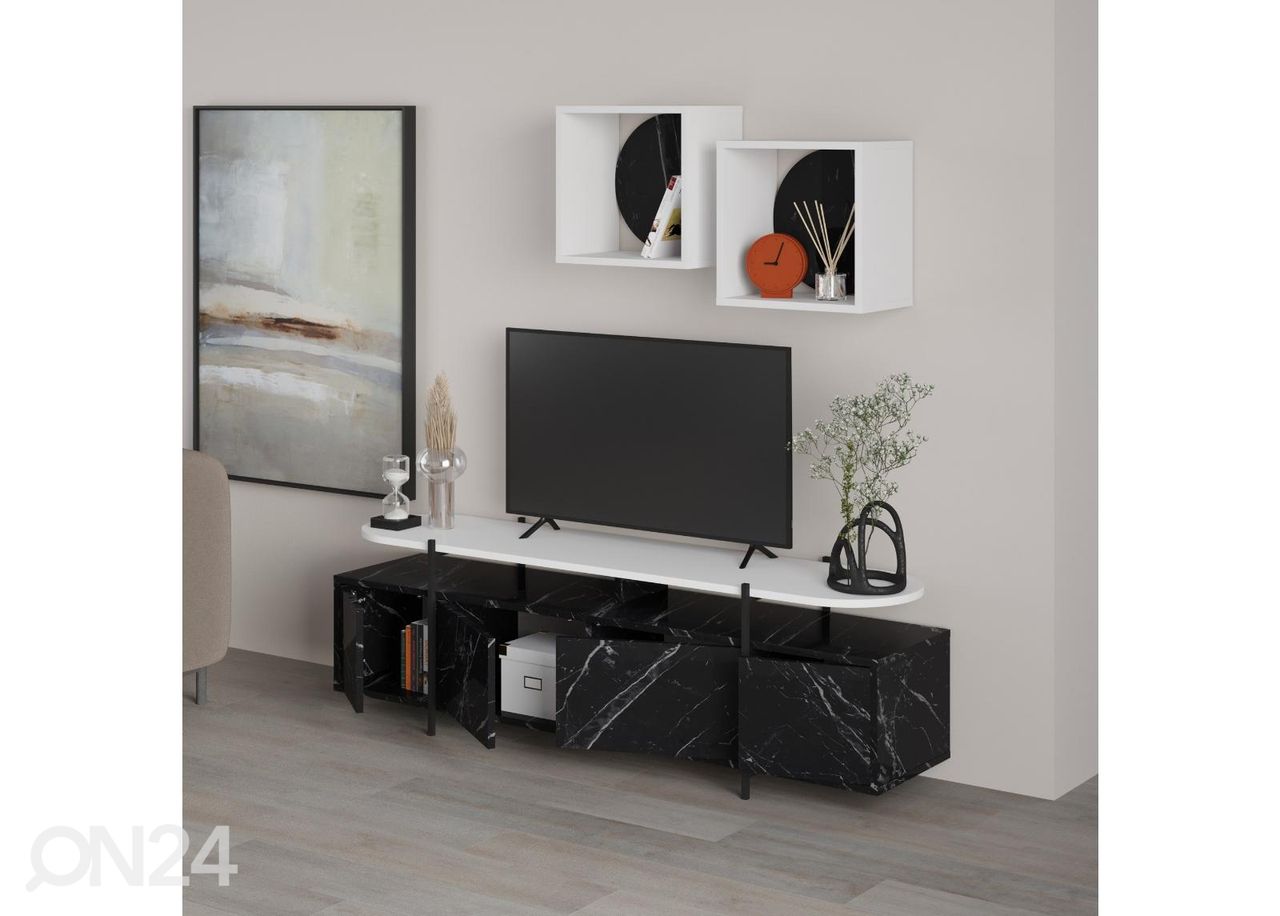 TV-alus + 2 seinariiulit suurendatud