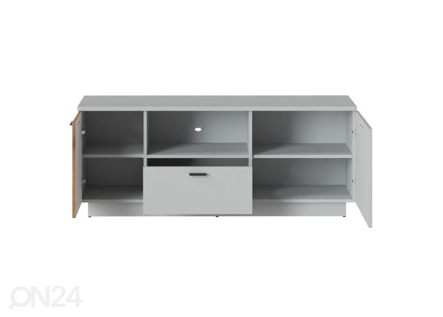 Tv-alus Alverno 145 cm, helehall/tamm suurendatud