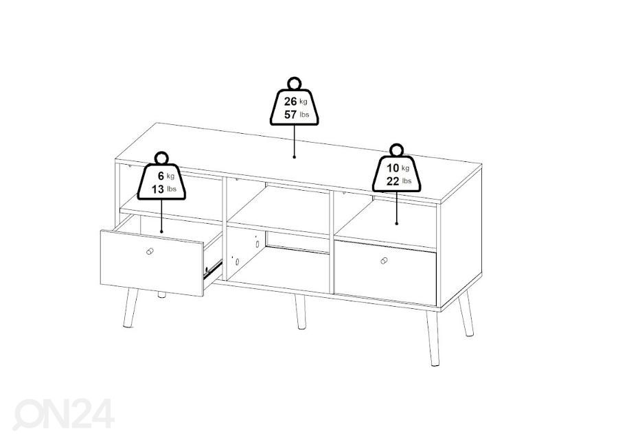 Tv-alus Bodo 117 cm suurendatud