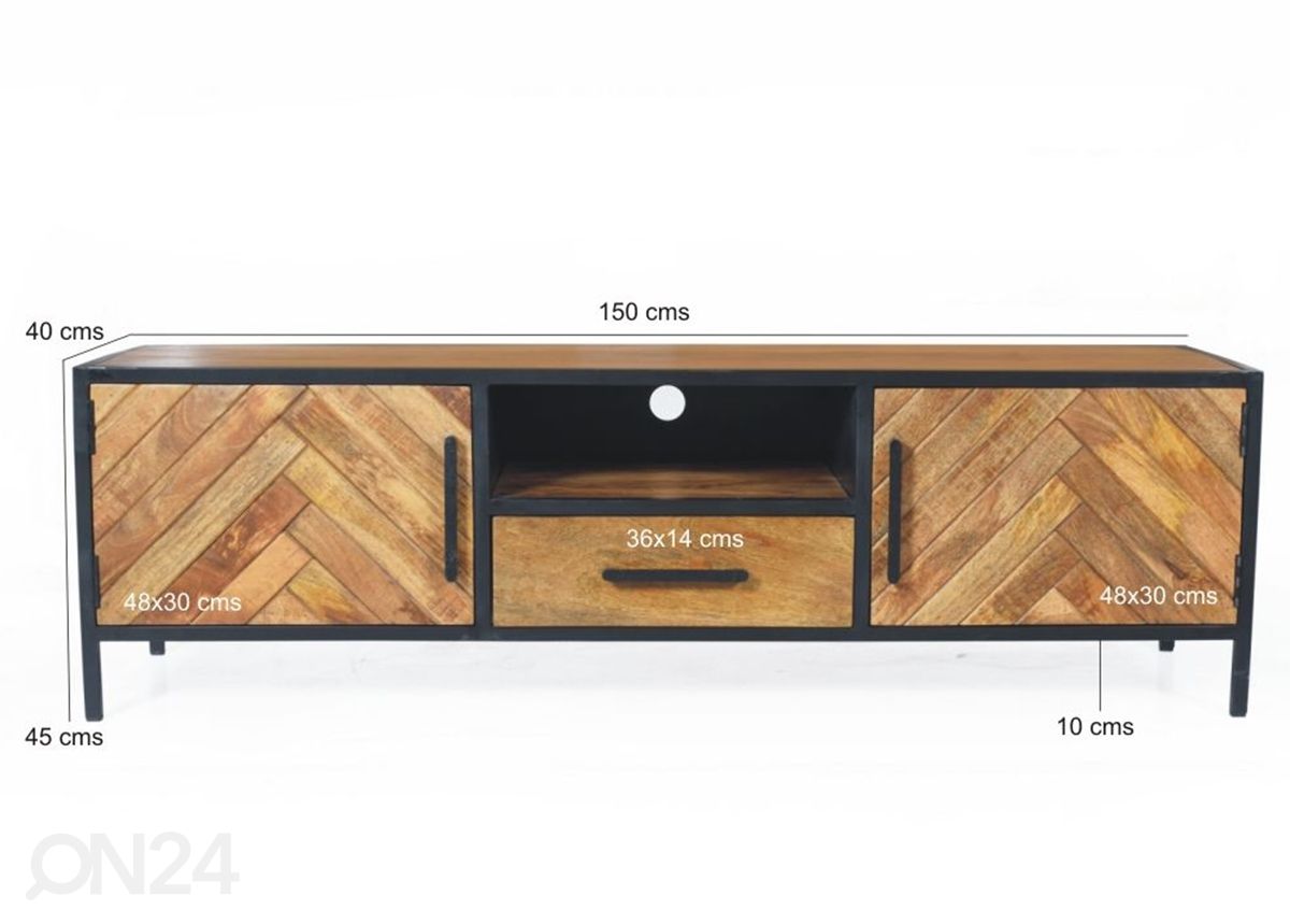 Tv-alus Brooklyn 150 cm suurendatud