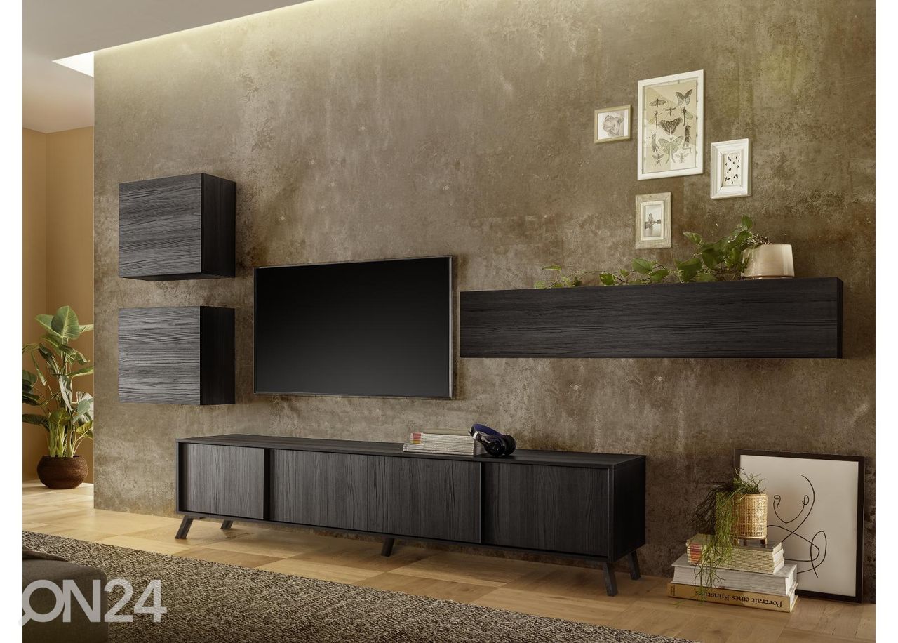 TV-alus City 205 cm, must suurendatud
