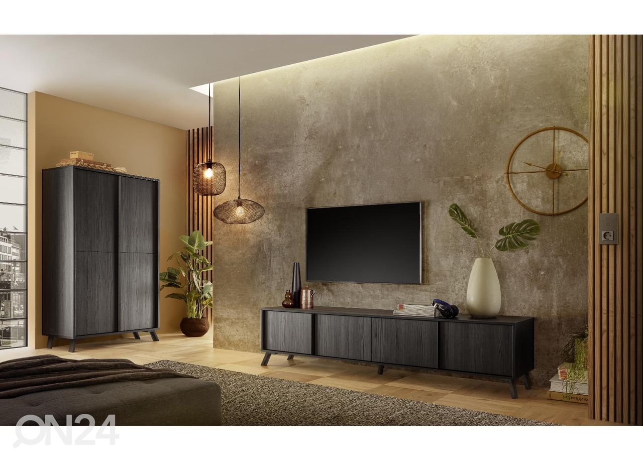 TV-alus City 205 cm, must suurendatud