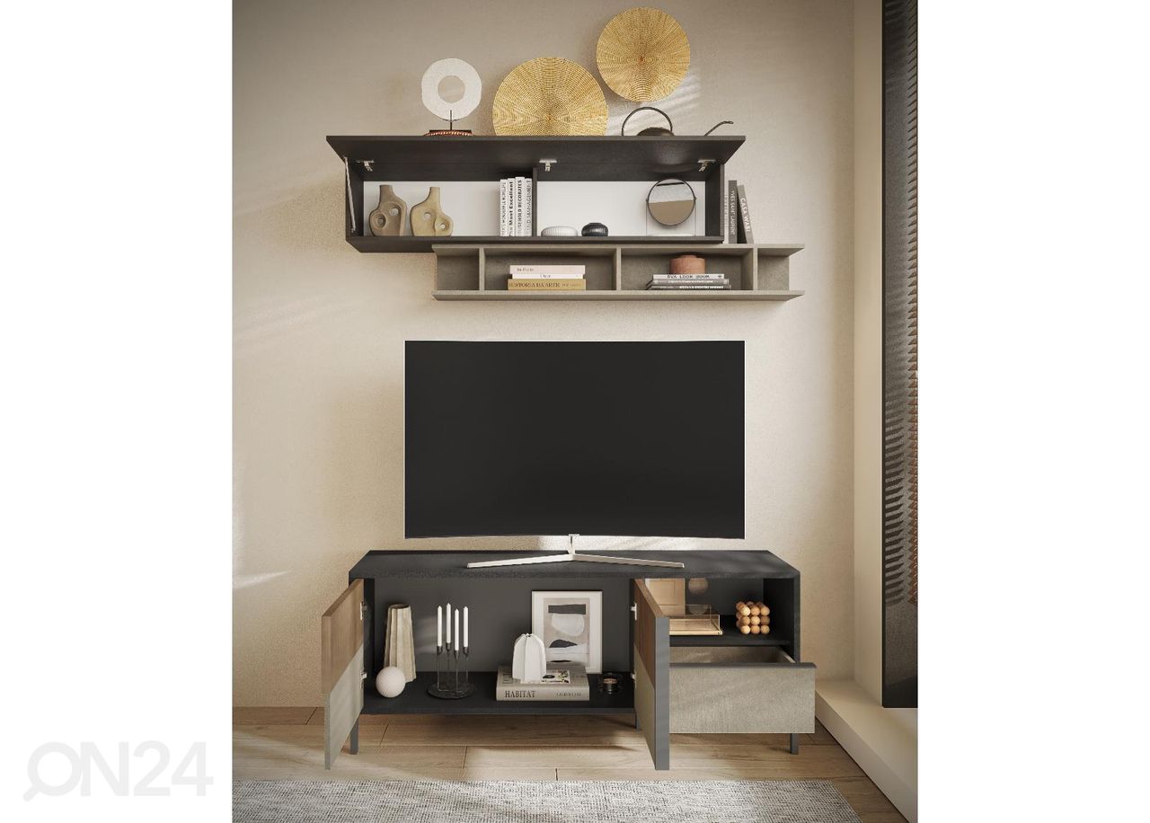 TV-alus Everest 156 cm, beež/mercury suurendatud